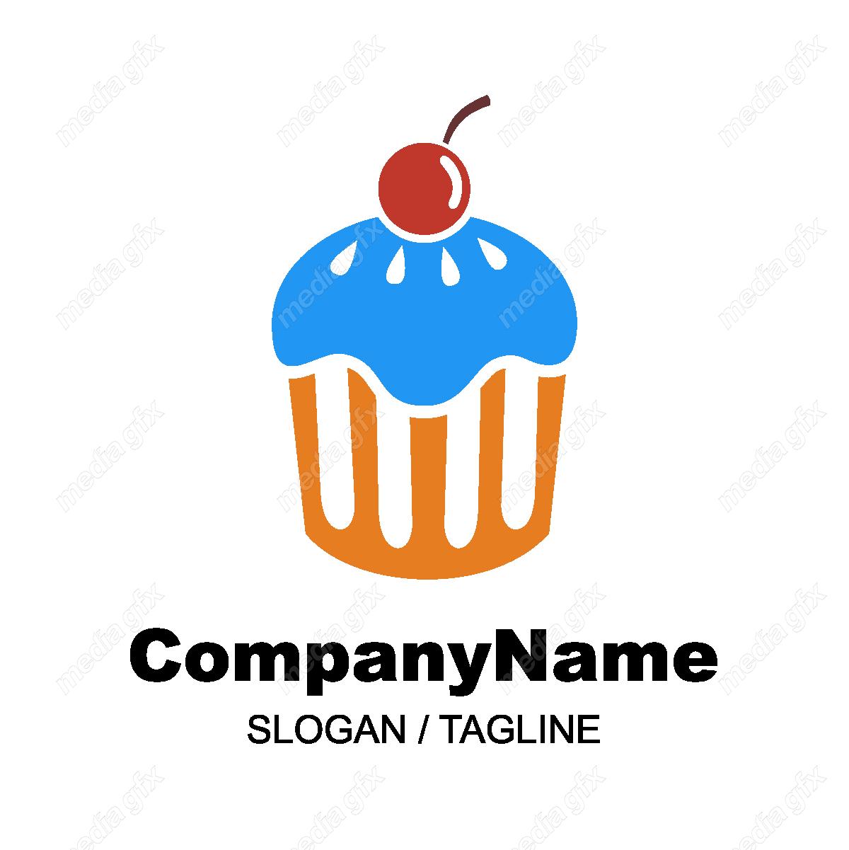 دانلود رایگان وکتور طرح لوگوی شیرینی خامه ای، شیرینی پزی و شیرینی فروشی MV004338