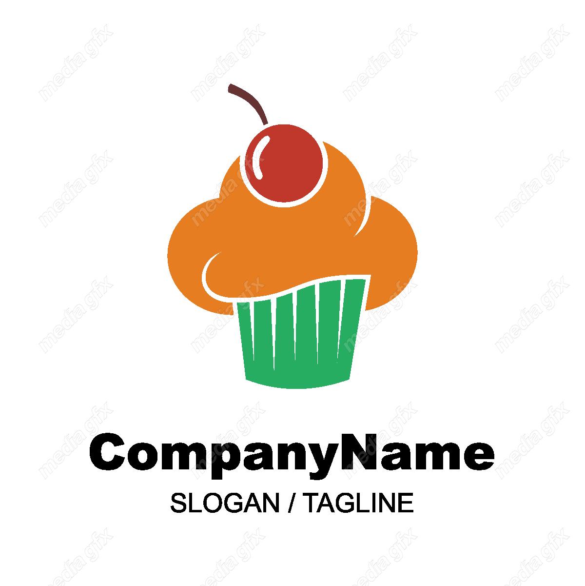 دانلود رایگان وکتور طرح لوگوی شیرینی خامه ای، شیرینی پزی و شیرینی فروشی MV004344