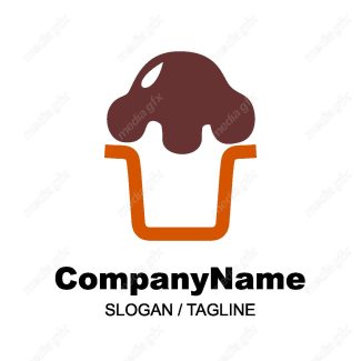 دانلود رایگان وکتور طرح لوگوی شیرینی خامه ای، شیرینی پزی و شیرینی فروشی MV004345