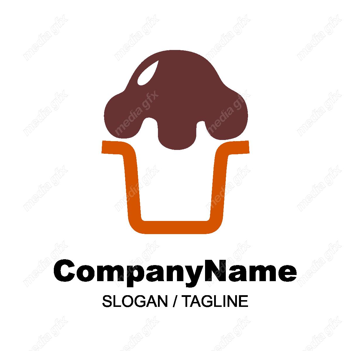 دانلود رایگان وکتور طرح لوگوی شیرینی خامه ای، شیرینی پزی و شیرینی فروشی MV004345