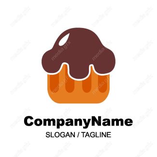 دانلود رایگان وکتور طرح لوگوی شیرینی خامه ای، شیرینی پزی و شیرینی فروشی MV004346