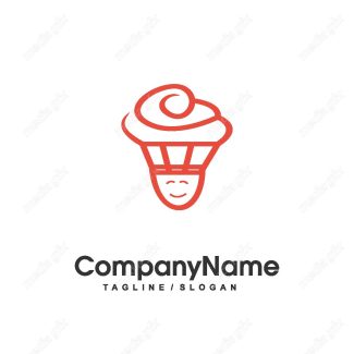 دانلود رایگان وکتور طرح لوگوی شیرینی خامه ای، شیرینی پزی و شیرینی فروشی MV004350