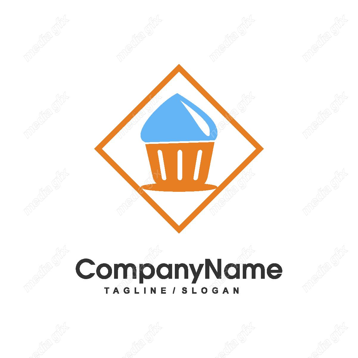 دانلود رایگان وکتور طرح لوگوی شیرینی خامه ای، شیرینی پزی و شیرینی فروشی MV004352