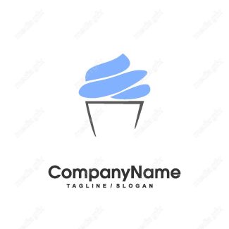 دانلود رایگان وکتور طرح لوگوی شیرینی خامه ای، شیرینی پزی و شیرینی فروشی MV004354