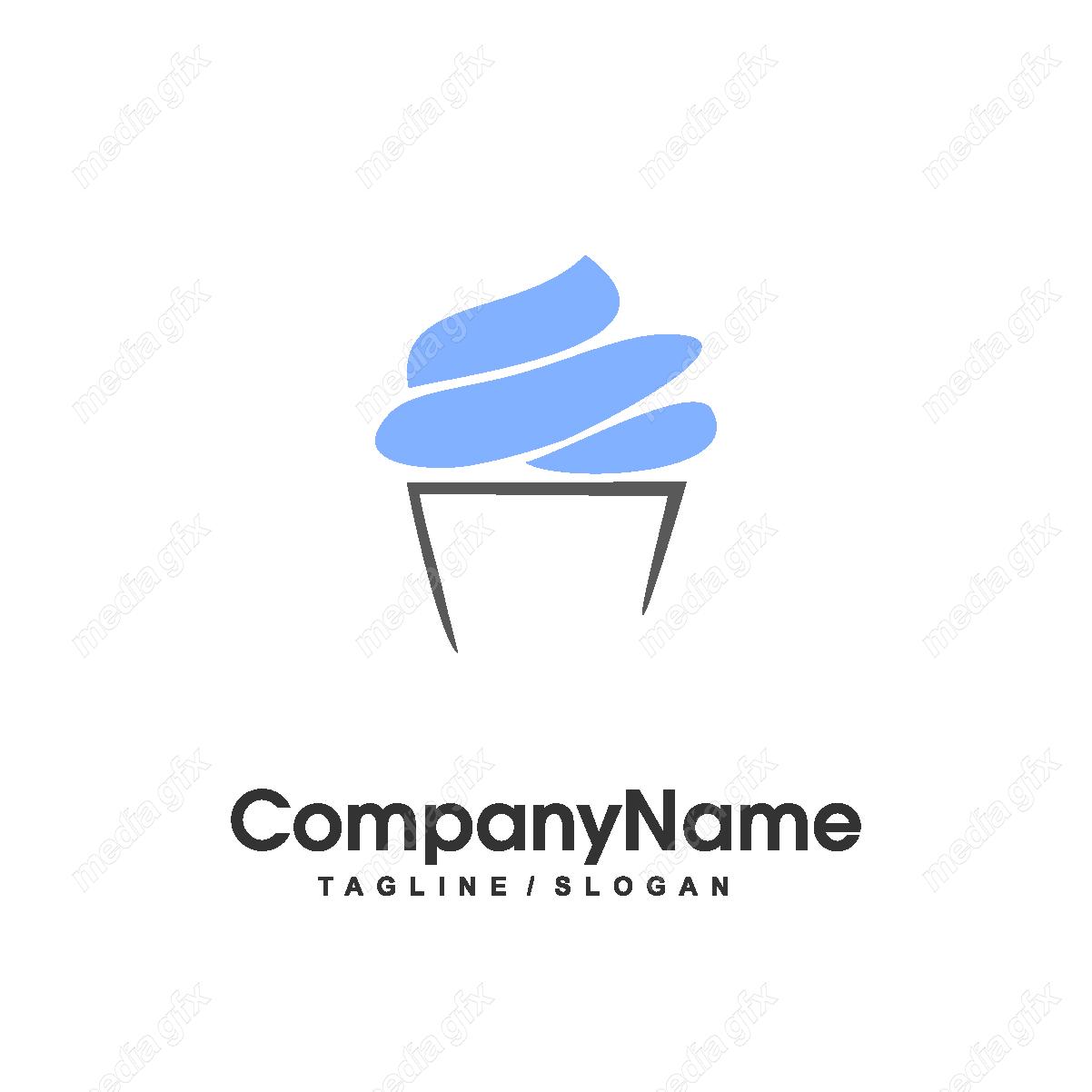 دانلود رایگان وکتور طرح لوگوی شیرینی خامه ای، شیرینی پزی و شیرینی فروشی MV004354