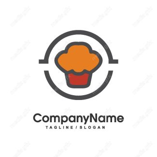 دانلود رایگان وکتور طرح لوگوی شیرینی خامه ای، شیرینی پزی و شیرینی فروشی MV004355