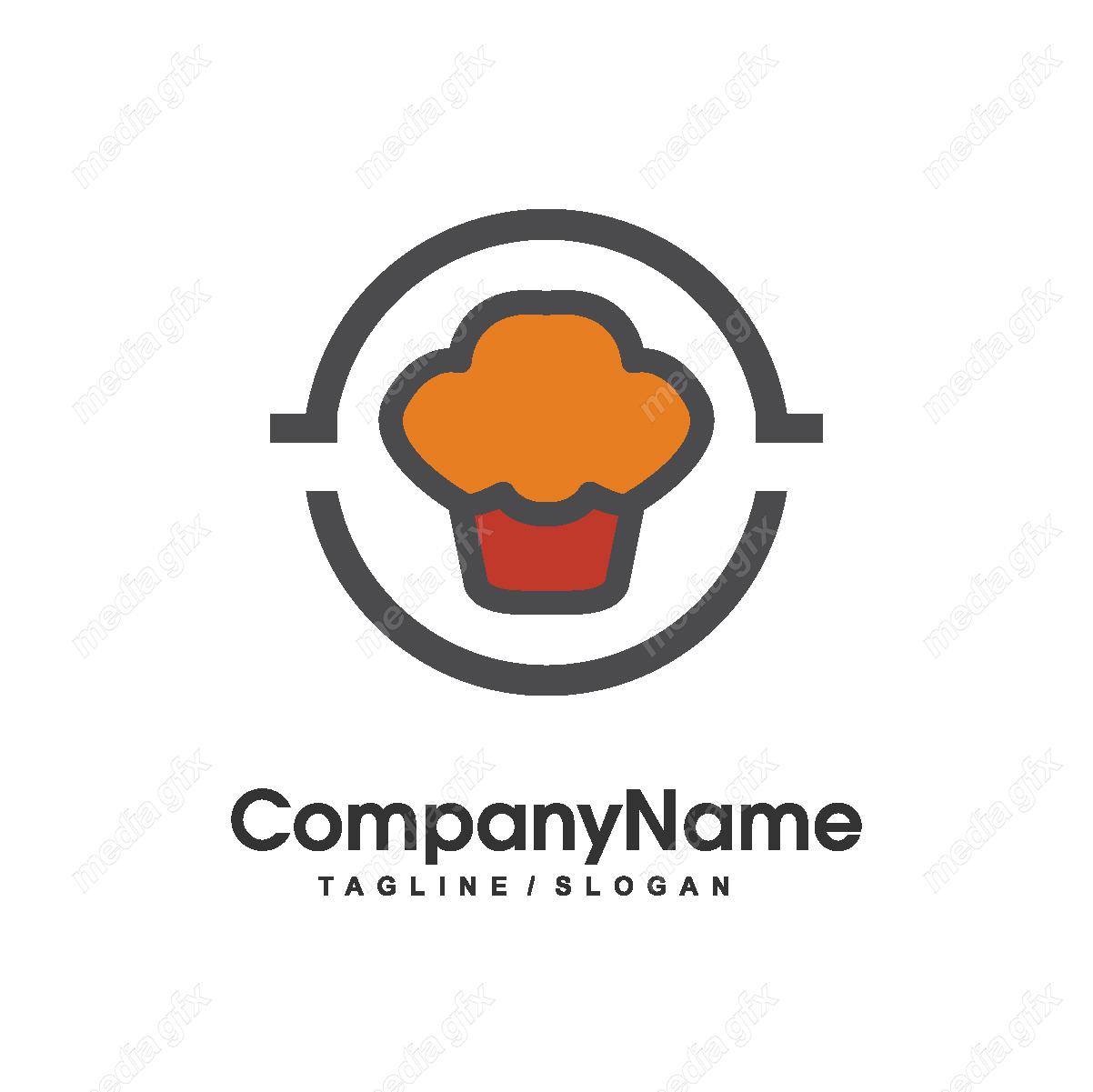 دانلود رایگان وکتور طرح لوگوی شیرینی خامه ای، شیرینی پزی و شیرینی فروشی MV004355