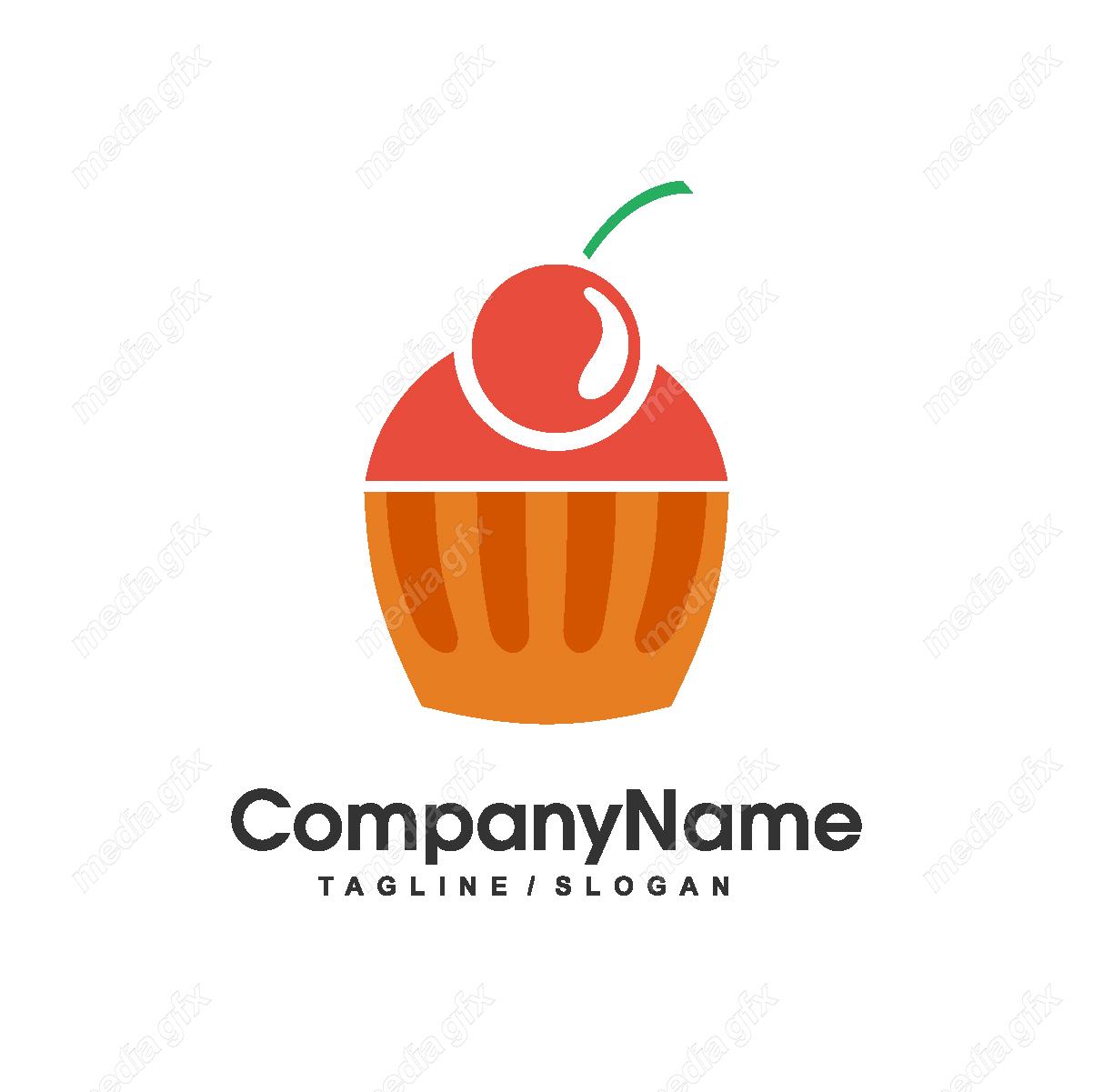 دانلود رایگان وکتور طرح لوگوی شیرینی خامه ای، شیرینی پزی و شیرینی فروشی MV004356