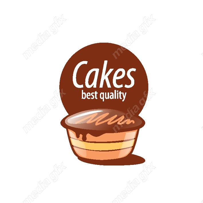 دانلود رایگان وکتور طرح لوگوی کیک و شیرینی و قنادی MV004364