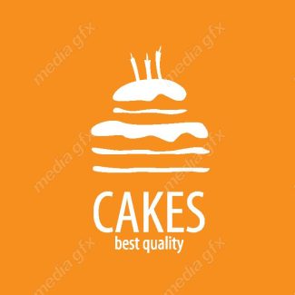 دانلود رایگان وکتور طرح لوگوی کیک و شیرینی و قنادی MV004365