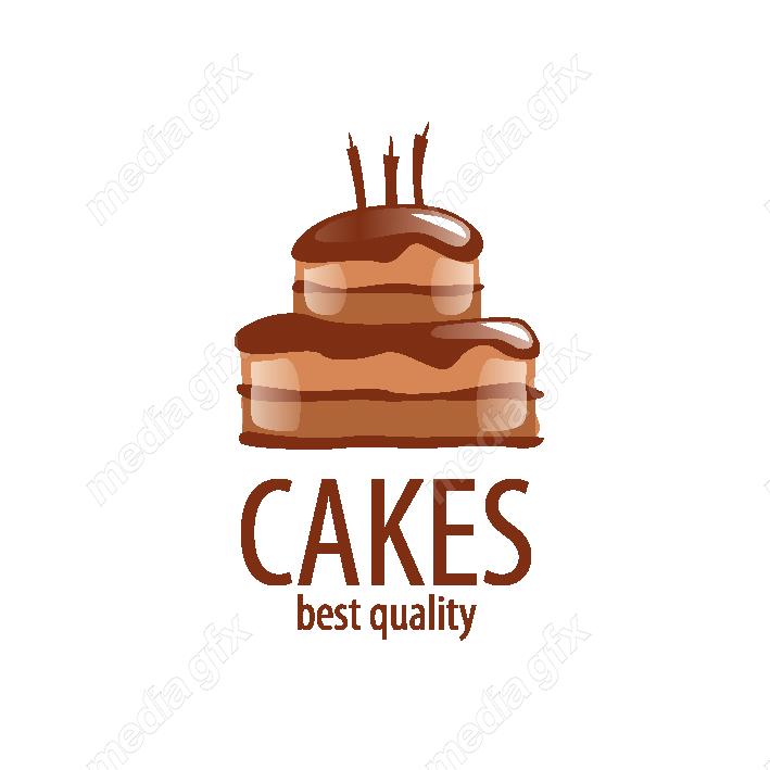 دانلود رایگان وکتور طرح لوگوی کیک و شیرینی و قنادی MV004366