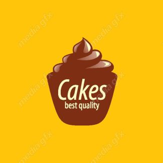 دانلود رایگان وکتور طرح لوگوی کیک و شیرینی و قنادی MV004367