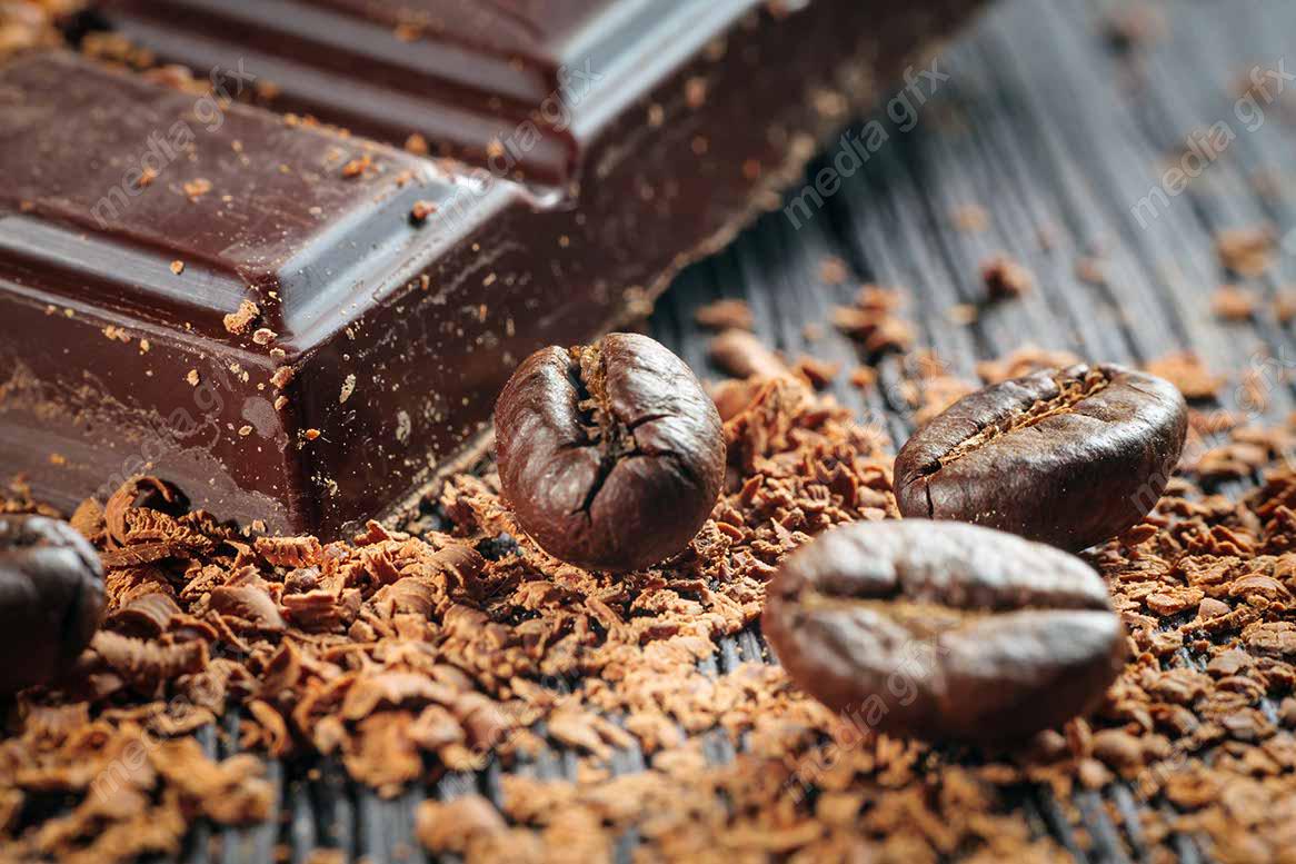 عکس بسیار با کیفیت دانه های قهوه از فاصله نزدیک MJ004463