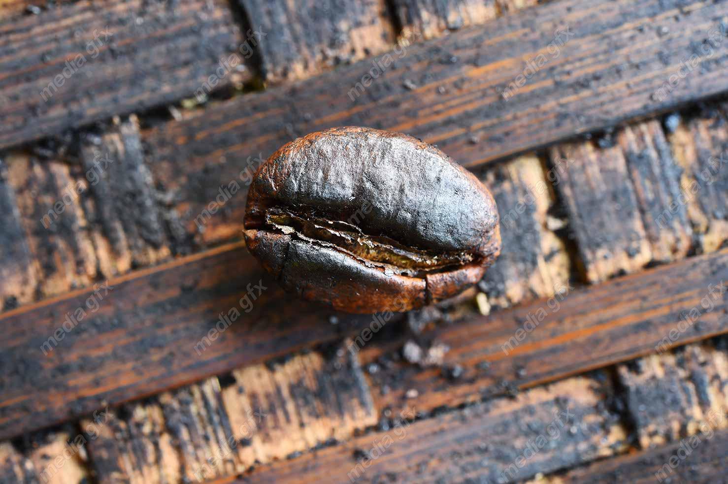 عکس بسیار با کیفیت دانه های قهوه از فاصله نزدیک MJ004464