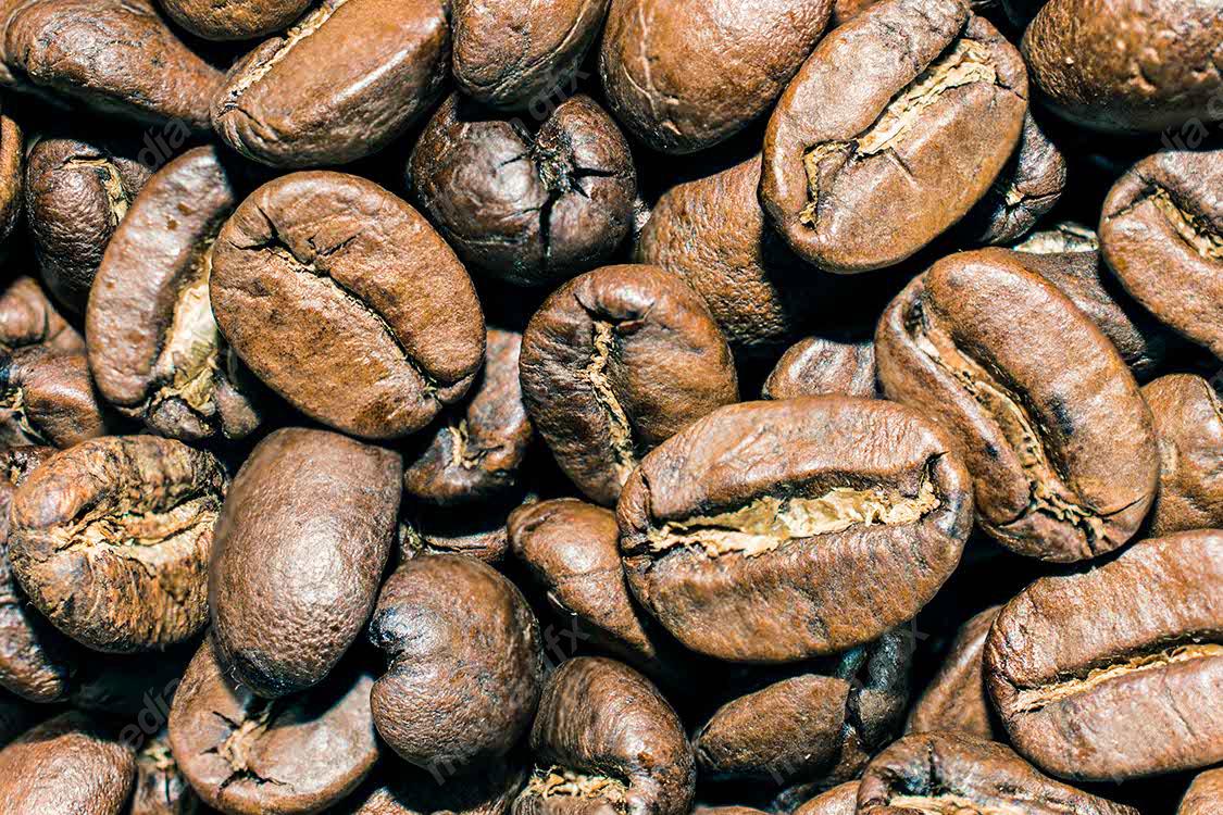 عکس بسیار با کیفیت دانه های قهوه از فاصله نزدیک MJ004468