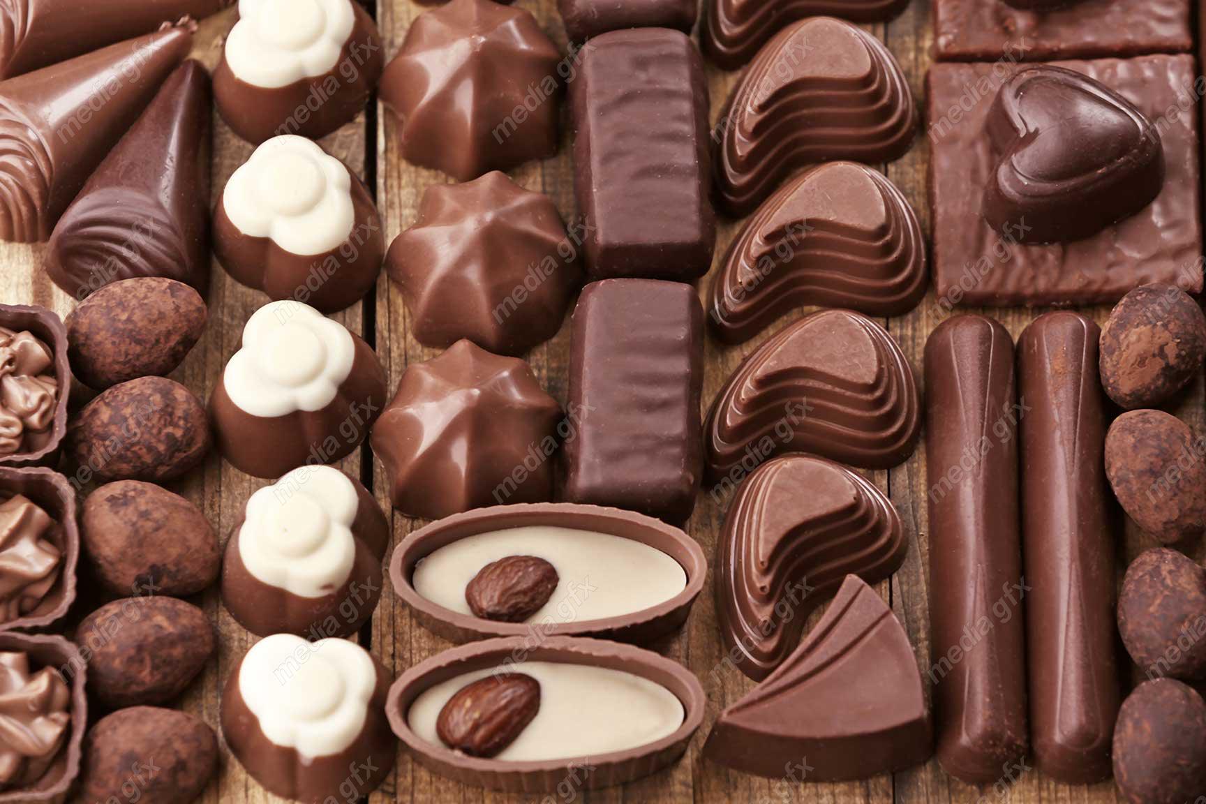 عکس با کیفیت شکلات کاکائویی و شیری طبیعی MJ004512