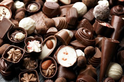 عکس با کیفیت شکلات کاکائویی و شیری طبیعی MJ004517