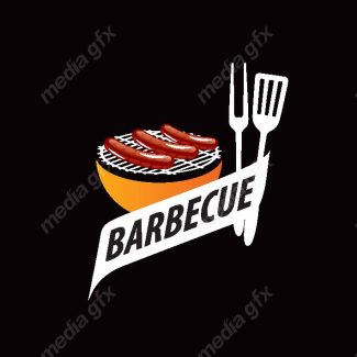 دانلود رایگان وکتور طرح لوگوی باربیکیو، رستوران و فست فود MV004521