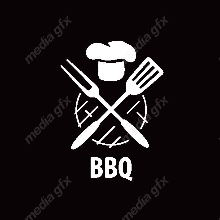 دانلود رایگان وکتور طرح لوگوی باربیکیو، رستوران و فست فود MV004527