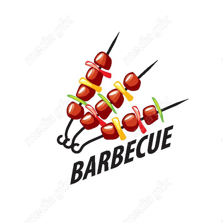دانلود رایگان وکتور طرح لوگوی باربیکیو، رستوران و فست فود MV004531