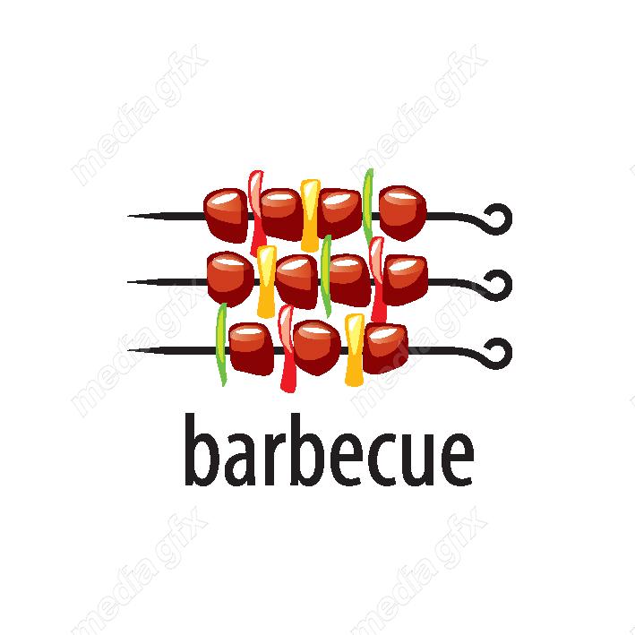 دانلود رایگان وکتور طرح لوگوی باربیکیو، رستوران و فست فود MV004534