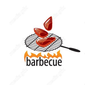 دانلود رایگان وکتور طرح لوگوی باربیکیو، رستوران و فست فود MV004540