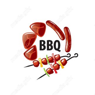 دانلود رایگان وکتور طرح لوگوی باربیکیو، رستوران و فست فود MV004544