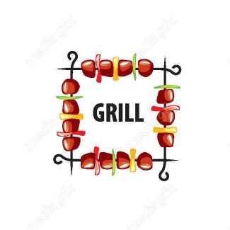 دانلود رایگان وکتور طرح لوگوی باربیکیو، رستوران و فست فود MV004560
