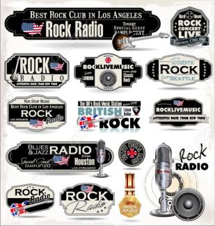 دانلود رایگان وکتور طرح لوگو ساز، میکروفون، پادکست و موسیقی  MV004598