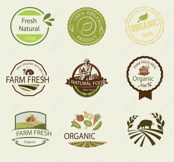 وکتور طرح لوگوی کشاورزی و باغبانی و مزرعه MV004618