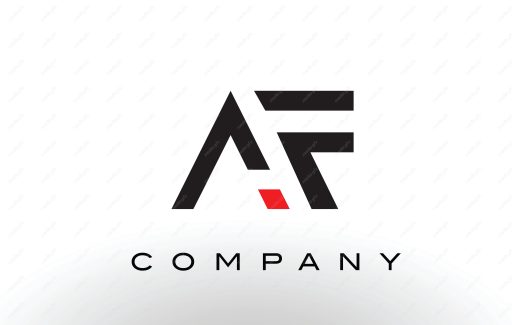 لوگوی انتزاعی حروف AF انگلیسی MV004664