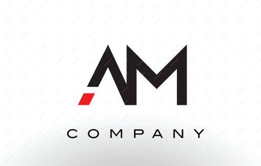 لوگوی انتزاعی حروف AM انگلیسی MV004668