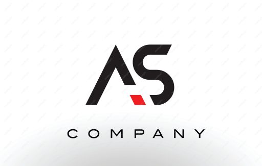 لوگوی انتزاعی حروف AS انگلیسی MV004673