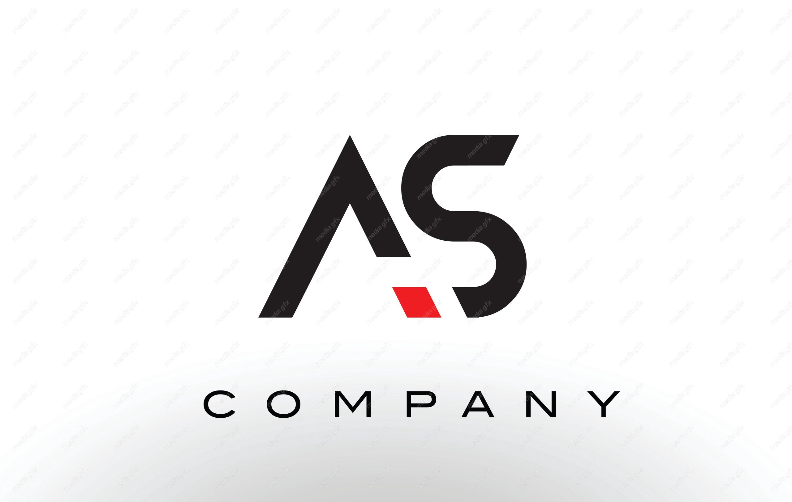 لوگوی انتزاعی حروف AS انگلیسی MV004673