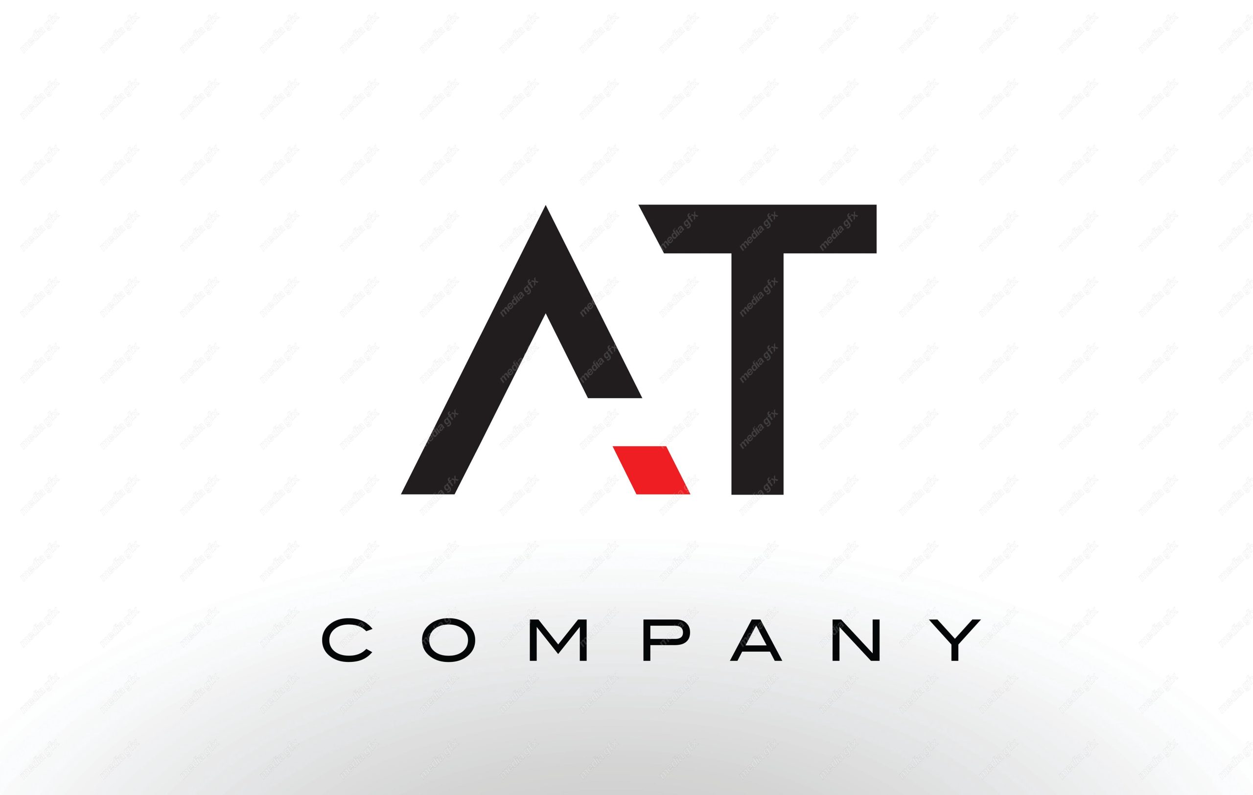 لوگوی انتزاعی حروف AT انگلیسی MV004674