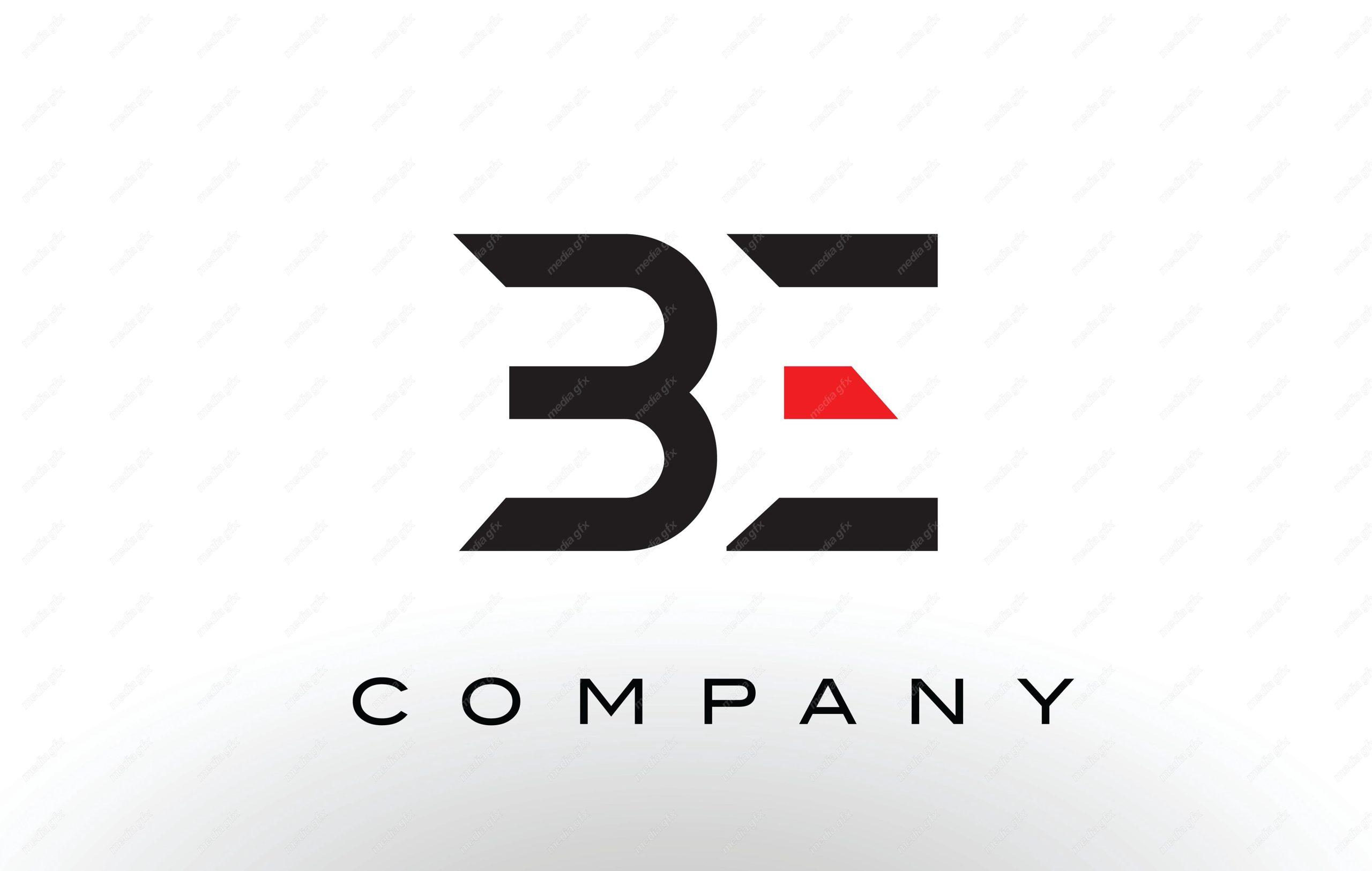لوگوی انتزاعی حروف BE انگلیسی MV004679