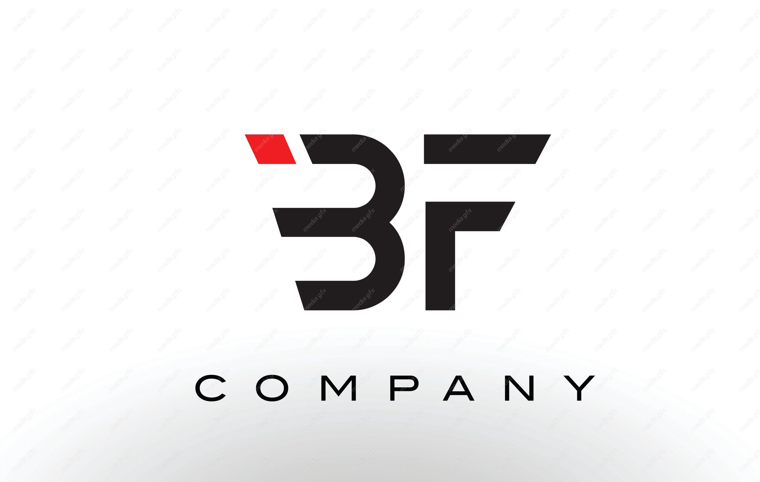 لوگوی انتزاعی حروف BF انگلیسی MV004680