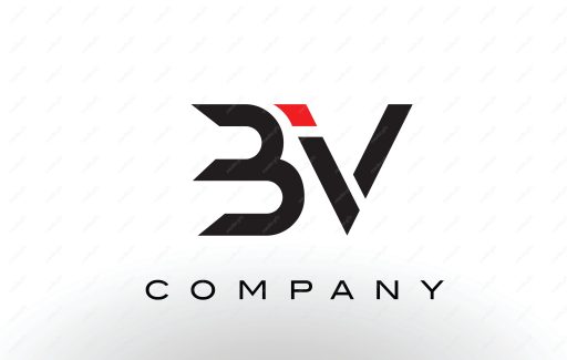 لوگوی انتزاعی حروف BV انگلیسی MV004685