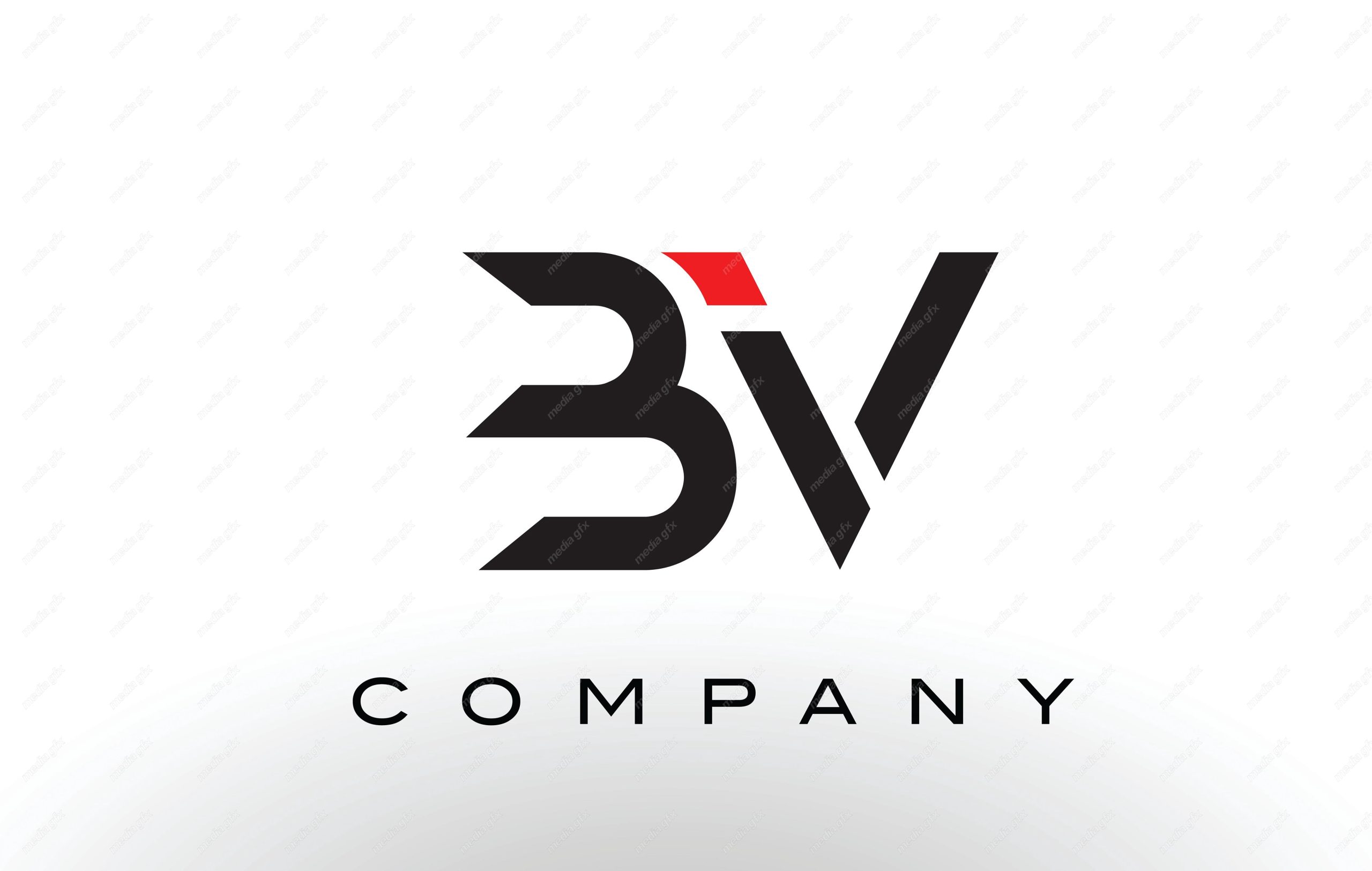 لوگوی انتزاعی حروف BV انگلیسی MV004685