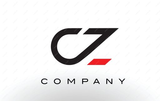 لوگوی انتزاعی حروف CZ انگلیسی MV004688