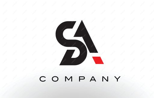 لوگوی انتزاعی حروف SA انگلیسی MV004708