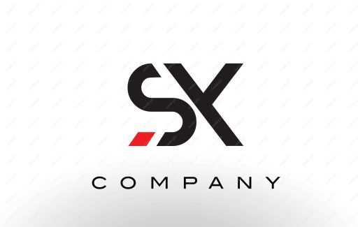 لوگوی انتزاعی حروف SX انگلیسی MV004714