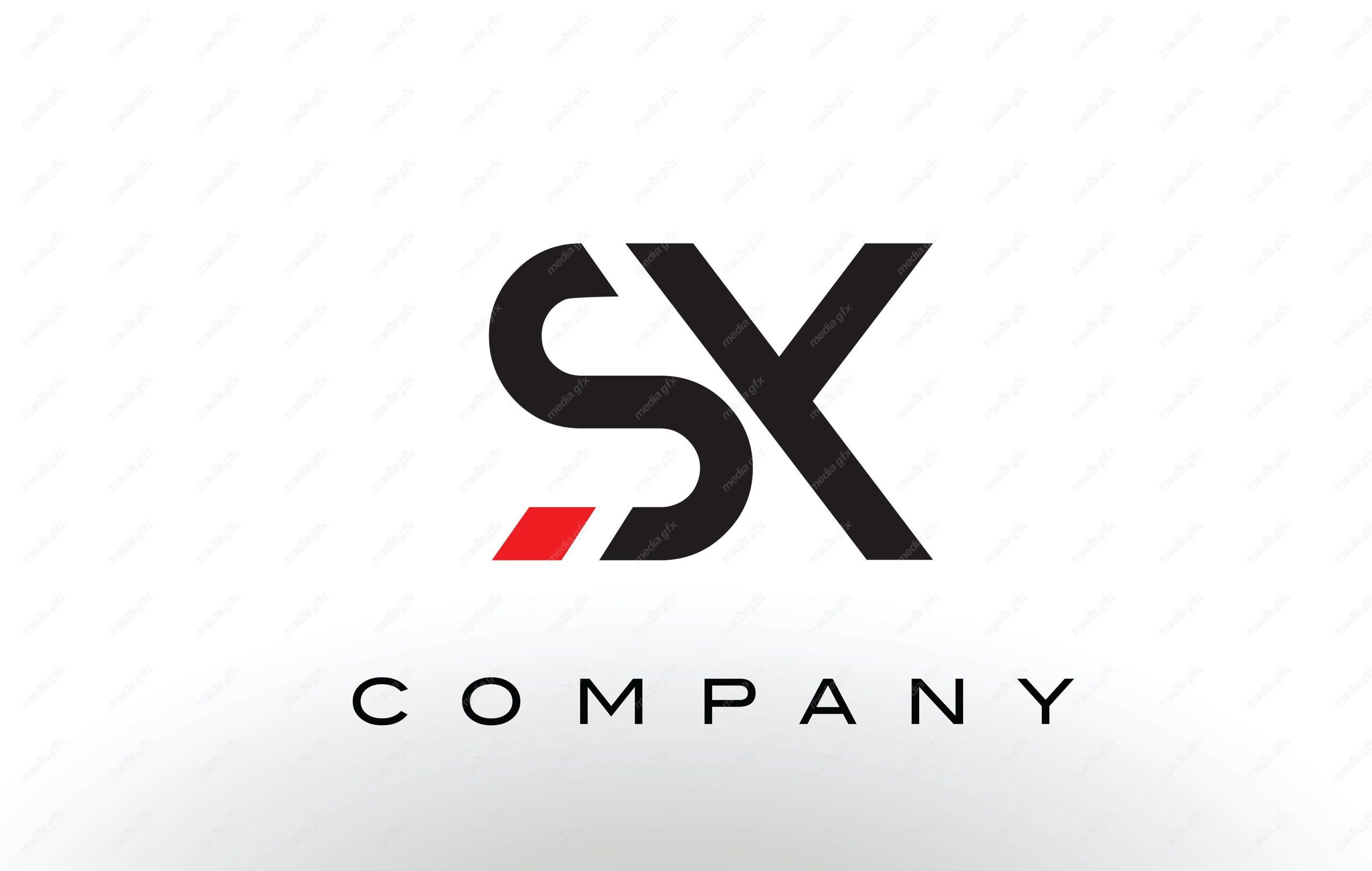 لوگوی انتزاعی حروف SX انگلیسی MV004714