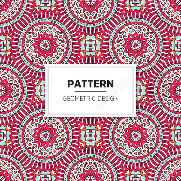 وکتور پترن نقش و نگار سنتی گلدار MV002802