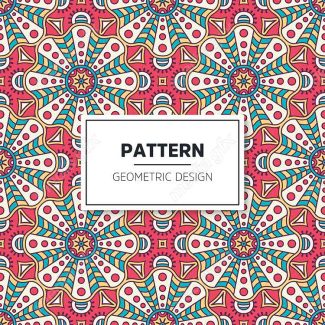 وکتور پترن نقش و نگار سنتی گلدار MV002803