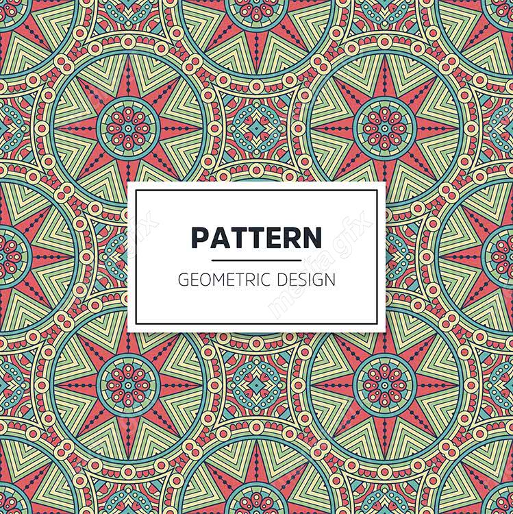 وکتور پترن نقش و نگار سنتی گلدار MV002804