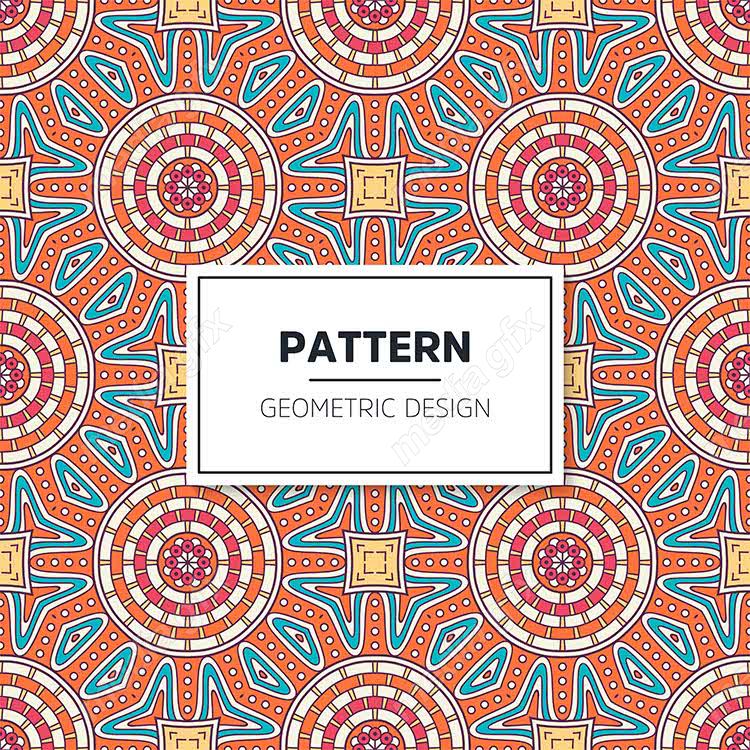 وکتور پترن نقش و نگار سنتی گلدار MV002805