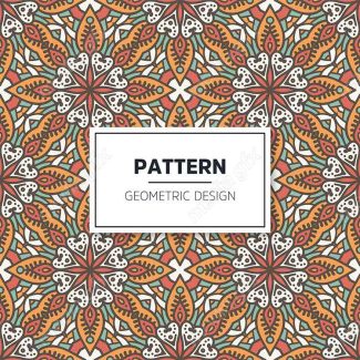 وکتور پترن نقش و نگار سنتی گلدار MV002806