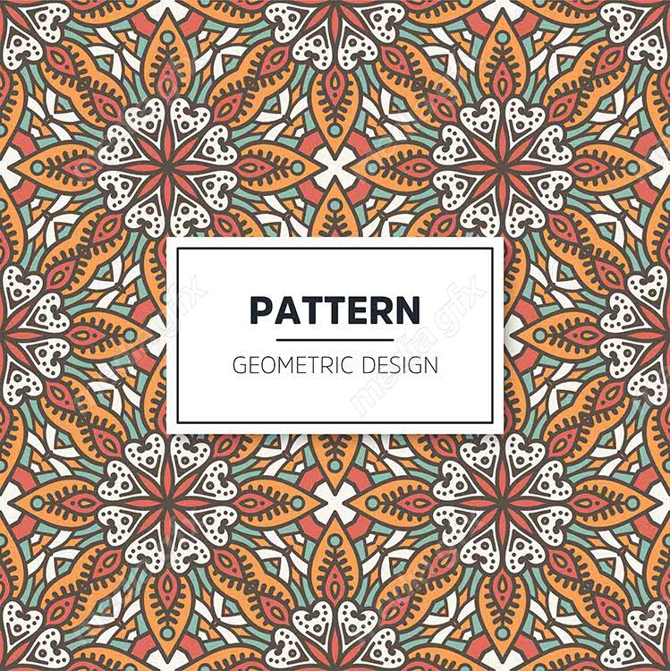 وکتور پترن نقش و نگار سنتی گلدار MV002806