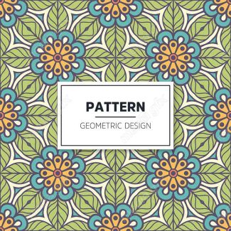 وکتور پترن نقش و نگار سنتی گلدار MV002808